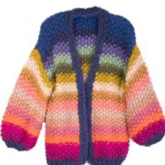 FRNCH Multicolor Knit Cardigan - Picture 1 of 9
